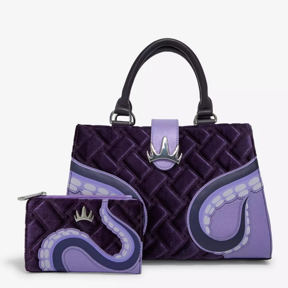 Loungefly Disney The Little Mermaid Ursula Velvet
Convertible Handbag & Wallet - Picture 2 of 10